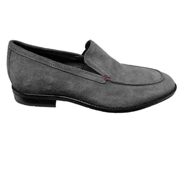 Cole Haan Men’s Gray Suede Loafers 10.5M Grand.OS Comfort Slip-On Dress Shoes